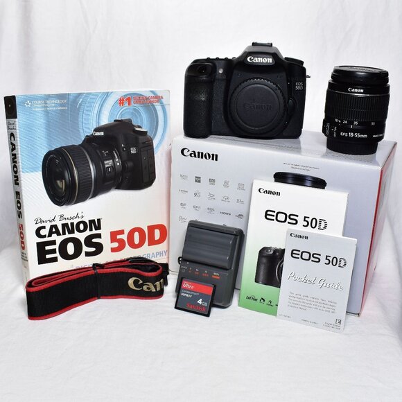 Canon Other - Canon EOS 50D SLR Digital Camera 15.1MP Canon 18-55mm IS Lens 4GB CF Card